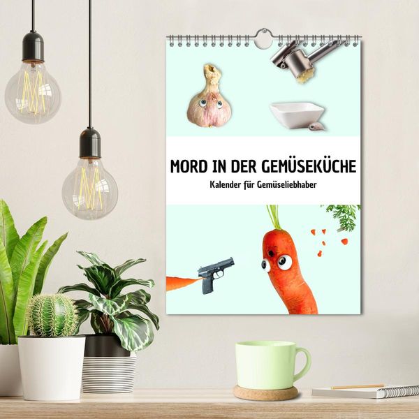 Produktbild: Mord in der Gem&uuml;sek&uuml;che (Wandkalender 2026 DIN A4 hoch), CALVENDO Monatskalender