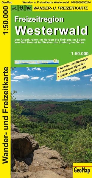 Westerwald 1:50.000 Wander- und Freizeitkarte, Sonstige von GeoMap, GeoMap, 978-3-95965-027-4