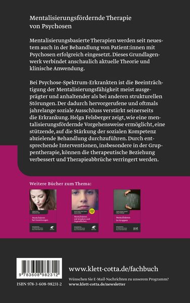 Produktbild: Mentalisieren bei Psychosen (Mentalisieren in Klinik und Praxis, Bd. 6)