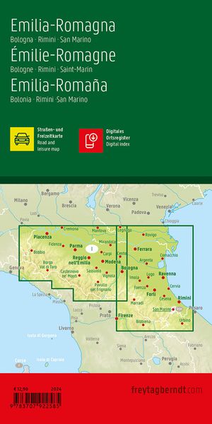 Produktbild: Freytag & berndt Stra&szlig;enkarte Emilia-Romagna 1:150.000