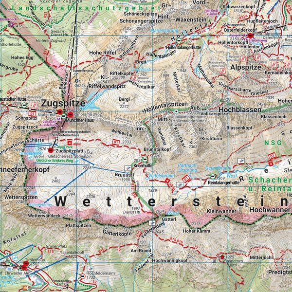 Produktbild: freytag & berndt Wanderkarte WK 322 Wetterstein - Karwendel, Seefeld - Garmisch-Partenkirchen 1:50.000