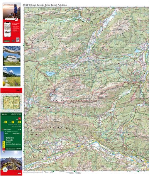 Produktbild: freytag & berndt Wanderkarte WK 322 Wetterstein - Karwendel, Seefeld - Garmisch-Partenkirchen 1:50.000