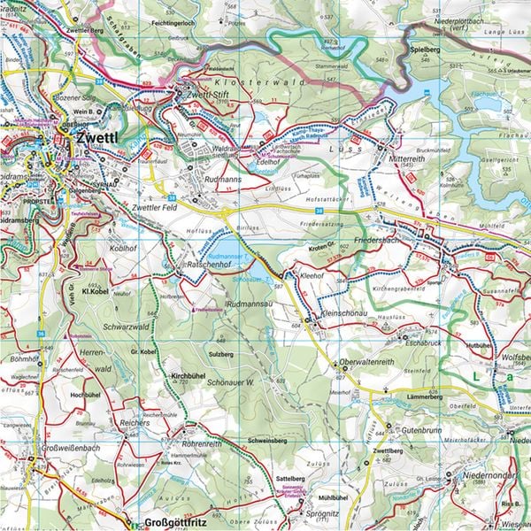 Produktbild: Kamptal, Wander-, Rad- und Freizeitkarte 1:50.000