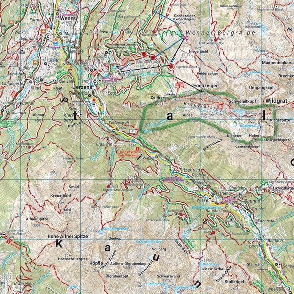 Produktbild: freytag & berndt Wanderkarte WK 251 &Ouml;tztal, Pitztal - Kaunertal - Wildspitze 1:50.000