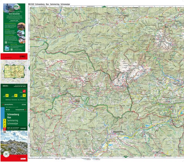 Produktbild: Freytag & berndt Wanderkarte WK 022 Schneeberg - Rax, Semmering - Schneealpe 1:50.000