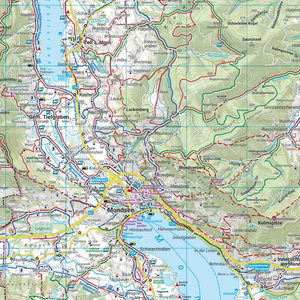 Produktbild: Freytag & berndt Wanderkarte WK 0282 Salzkammergut, Attersee - Traunsee - Mondsee - Wolfgangsee 1:50.000