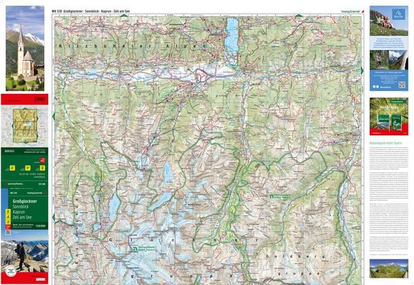 Produktbild: freytag & berndt Wanderkarte WK 120 Gro&szlig;glockner, Sonnblick - Kaprun - Zell am See 1:50.000