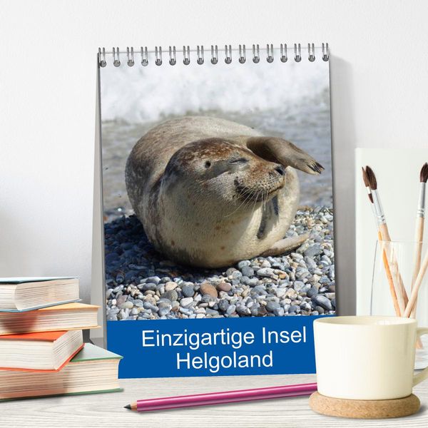 Produktbild: Einzigartige Insel Helgoland (Tischkalender 2026 DIN A5 hoch), CALVENDO Monatskalender