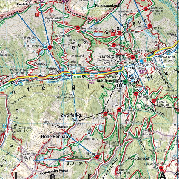 Produktbild: Freytag & berndt Wanderkarte WK 382 Zell am See - Kaprun, Saalbach - Mittersill 1:50.000