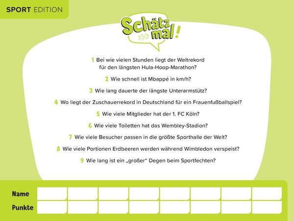 Produktbild: Sch&auml;tz mal! Sport Edition