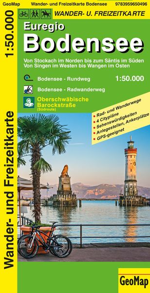 Euregio Bodensee Wander- und Freizeitkarte, Sonstige von GeoMap, GeoMap, 978-3-95965-049-6