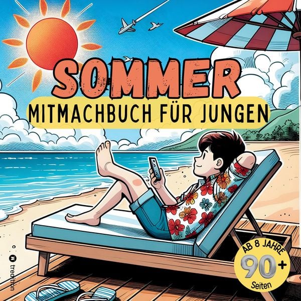 Produktbild: Mitmachbuch für Jungen Sommer - Für clevere Kinder 8-12 Jahre - Ausmalen, Witze, Labyrinthen, Wimmelbilder + mehr