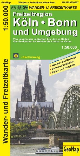 Produktbild: K&ouml;ln, Bonn und Umgebung - Wander- und Freizeitkarte