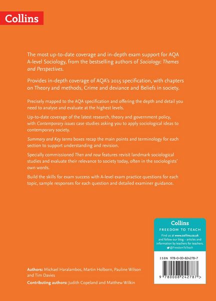 Produktbild: AQA A Level Sociology Themes and Perspectives