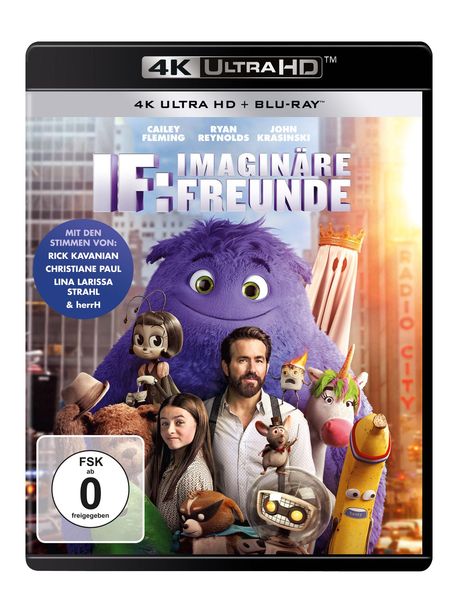 Produktbild: IF: Imagin&auml;re Freunde (4K Ultra HD) (+ Blu-ray)