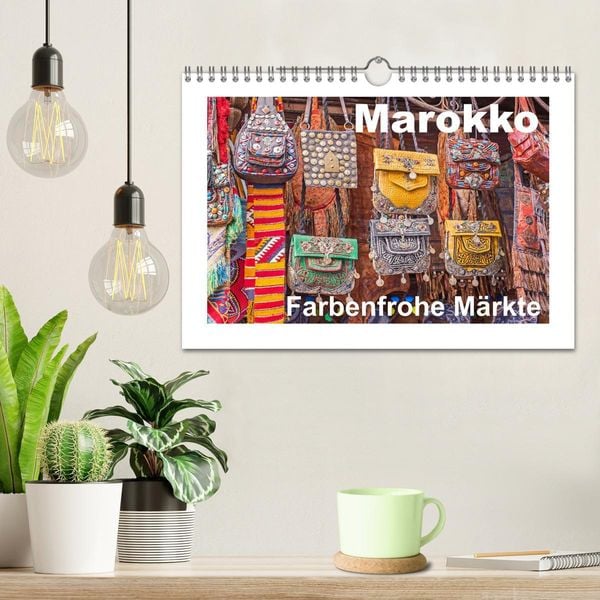 Produktbild: Marokko - Farbenfrohe M&auml;rkte (Wandkalender 2026 DIN A4 quer), CALVENDO Monatskalender