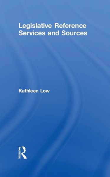 Produktbild: Legislative Reference Services and Sources