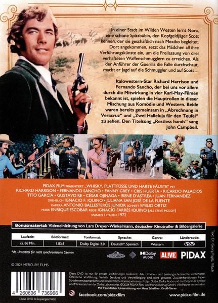 Produktbild: Whisky, Plattf&uuml;&szlig;e und harte F&auml;uste (Los Fabulosos de Trinidad) / Euro-Western mit Richard Harrison und Fernando Sancho (Pidax Western-Klassiker)