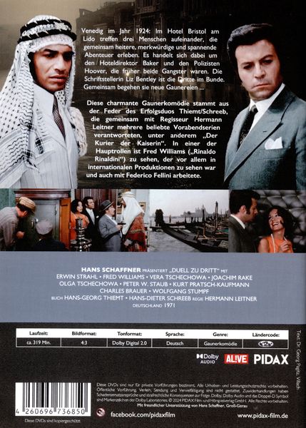 Produktbild: Duell zu dritt / Die komplette 13-teilige Gaunerserie mit Starbesetzung (Pidax Serien-Klassiker) [2 DVDs]