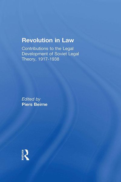 Produktbild: Revolution in Law: Contributions to the Legal Development of Soviet Legal Theory, 1917-38