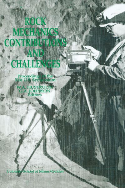 Produktbild: Rock Mechanics Contributions and Challenges