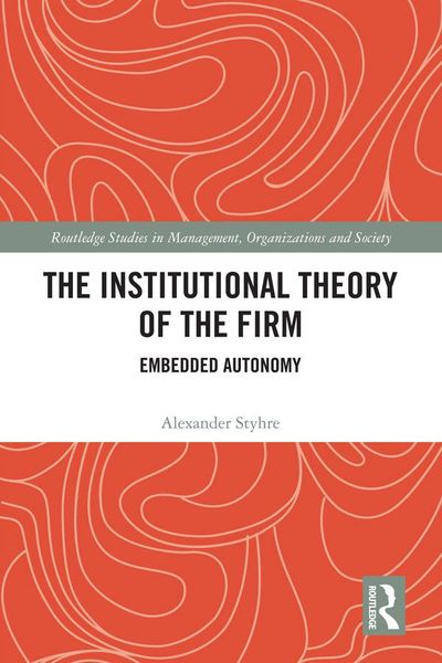 Produktbild: The Institutional Theory of the Firm