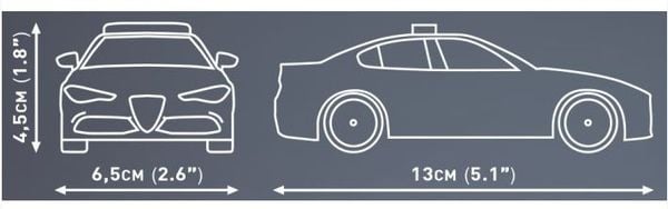 Produktbild: COBI 24606 - Alfa Romeo Giulia Quadrifoglio Polizia, Sportlimousine, Bausatz 1:35, 93 Klemmbausteine