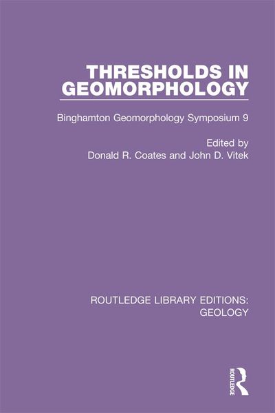 Produktbild: Thresholds in Geomorphology