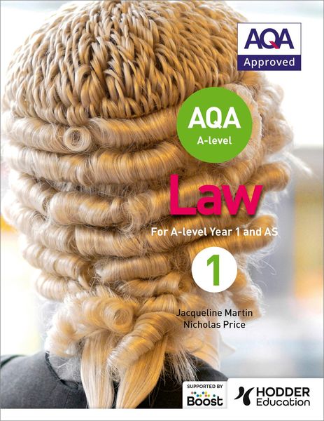 Produktbild: AQA A-level Law for Year 1/AS