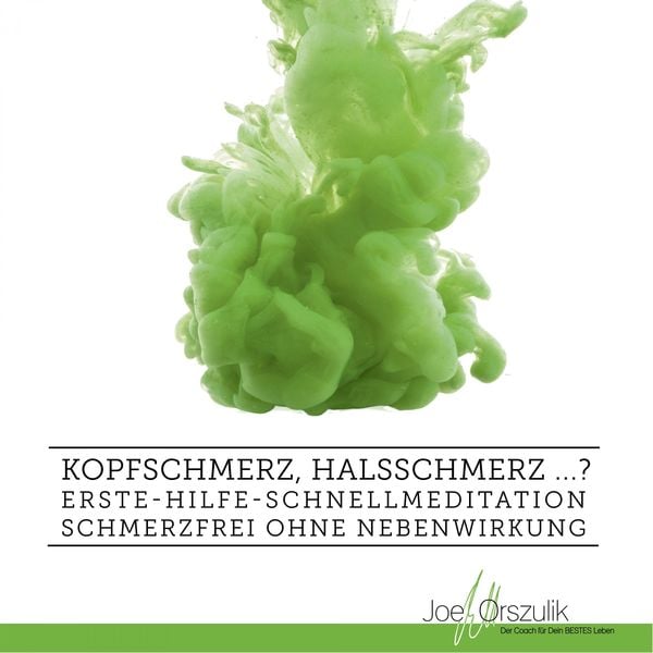 Kopfschmerz, Halsschmerz ...? Erste-Hilfe-Schnellmeditation - Joe Orszulik, Audio, 4250887883470