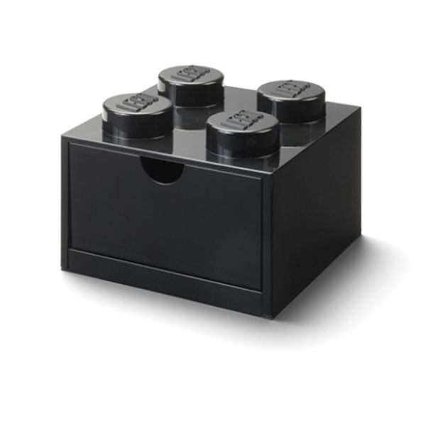 LEGO® Schubladenelement 4 Noppen Schwarz