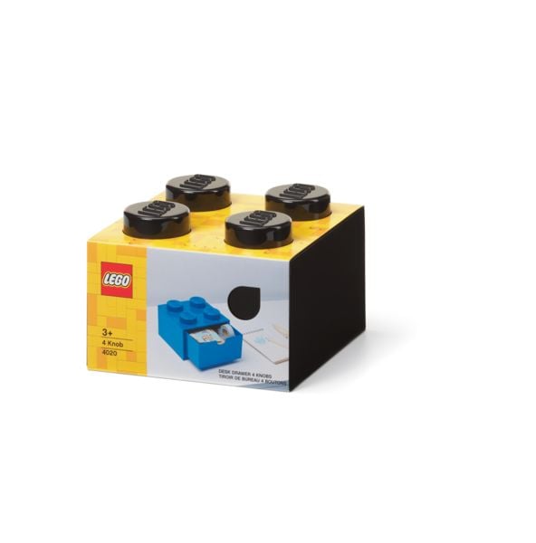 Produktbild: LEGO&reg; Schubladenelement 4 Noppen Schwarz