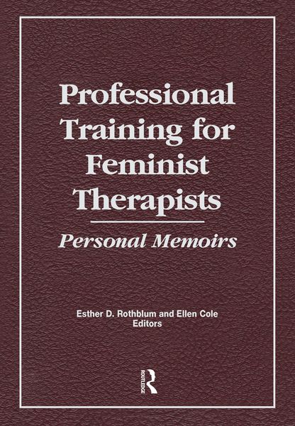 Produktbild: Professional Training for Feminist Therapists