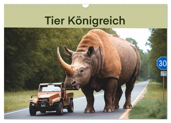 Produktbild: Tier K&ouml;nigreich (Wandkalender 2026 DIN A3 quer), CALVENDO Monatskalender