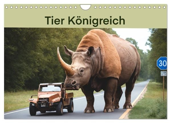 Produktbild: Tier K&ouml;nigreich (Wandkalender 2026 DIN A4 quer), CALVENDO Monatskalender