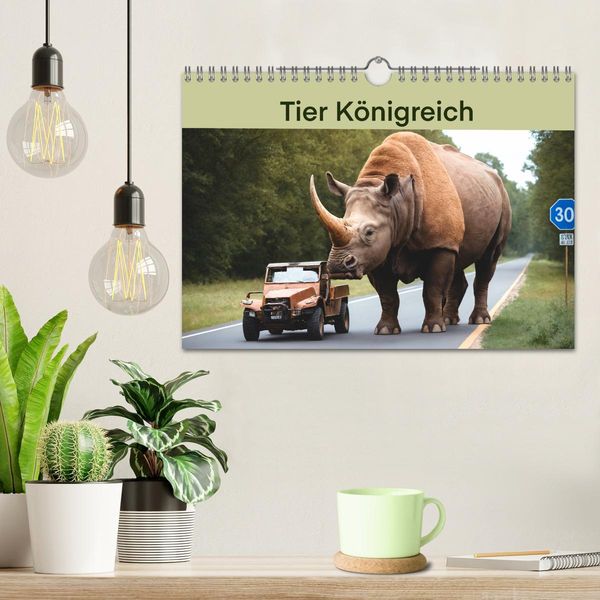 Produktbild: Tier K&ouml;nigreich (Wandkalender 2026 DIN A4 quer), CALVENDO Monatskalender