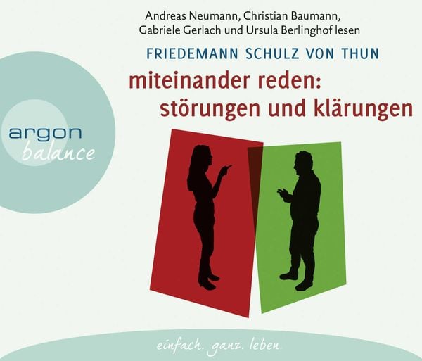 Miteinander reden Teil 1: Störungen und Klärungen - Friedemann Schulz Thun, CD, 9783839880210