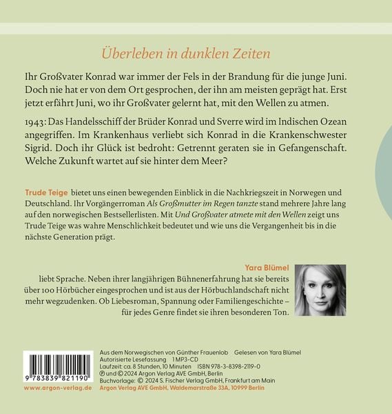 Und Großvater atmete mit den Wellen