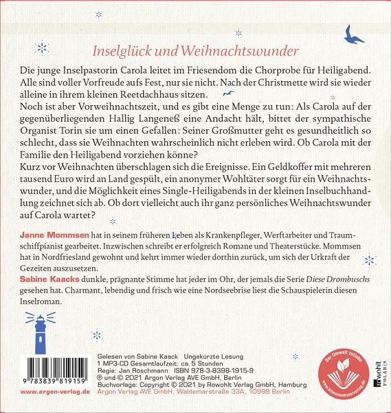 Produktbild: Das Inselweihnachtswunder
