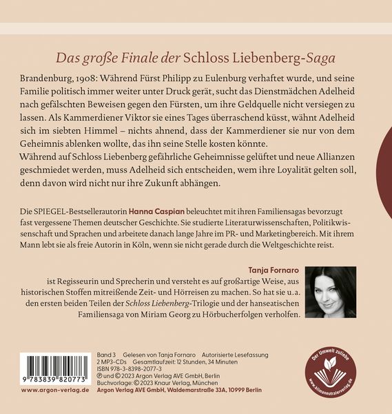 Produktbild: Schloss Liebenberg. Hinter dem goldenen Schatten