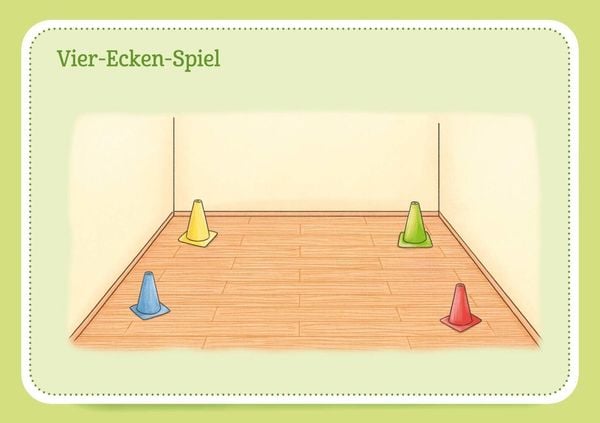 Produktbild: 30 Bewegungsstationen für Motorik, Körperspannung und Balance. Bildkarten für Kinder von 3 bis 8