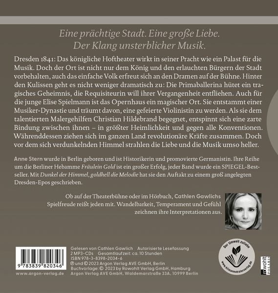 Produktbild: Dunkel der Himmel, goldhell die Melodie