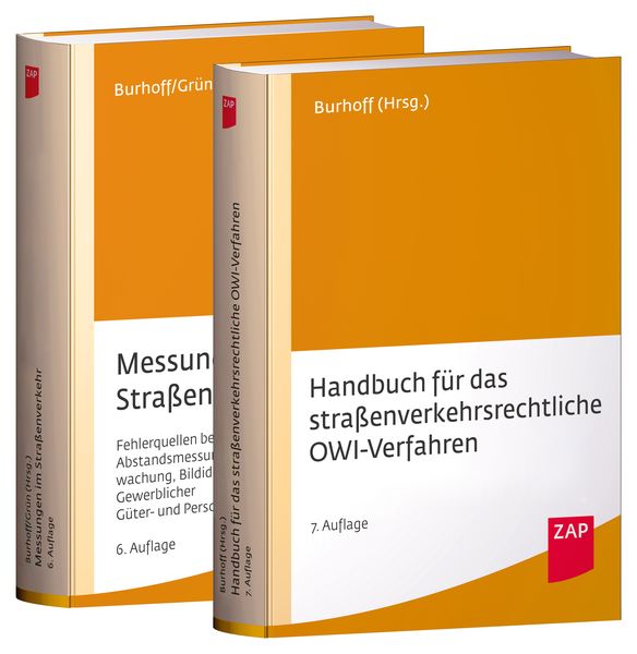 Paket Handbuch für das straßenverkehrsrechtliche OWi-Verfahren und Messungen im Straßenverkehr