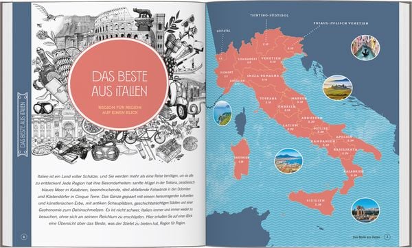 Produktbild: DUMONT Bildband Atlas der Reiselust Italien