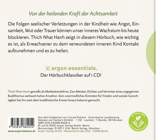 Produktbild: Versöhnung mit dem inneren Kind