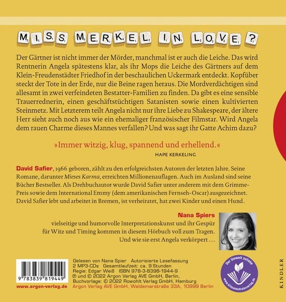 Produktbild: Miss Merkel: Mord auf dem Friedhof
