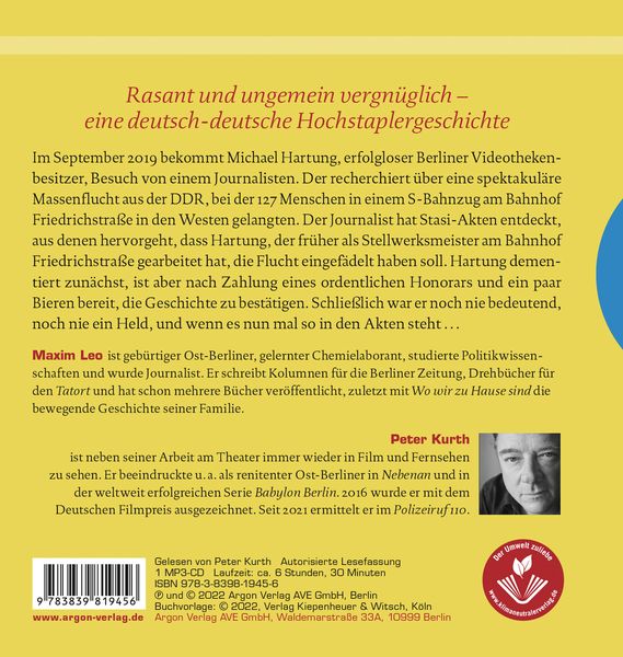 Produktbild: Der Held vom Bahnhof Friedrichstra&szlig;e