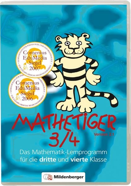 Mathetiger 3/4. Lernprogramm für die 3. und 4. Klasse / Mathetiger 3/4 – Homeversion, Einzellizenz, CD-ROM