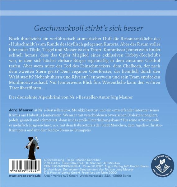 Produktbild: Den letzten Gang serviert der Tod