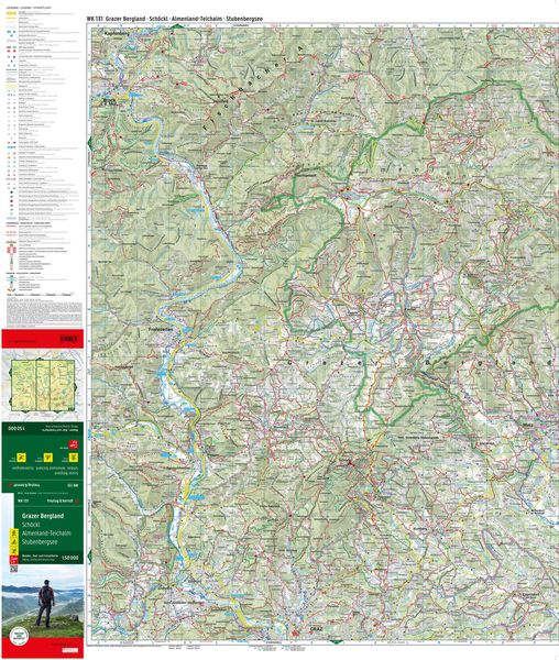 Produktbild: Grazer Bergland, Wander-, Rad- und Freizeitkarte 1:50.000, freytag & berndt, WK 131